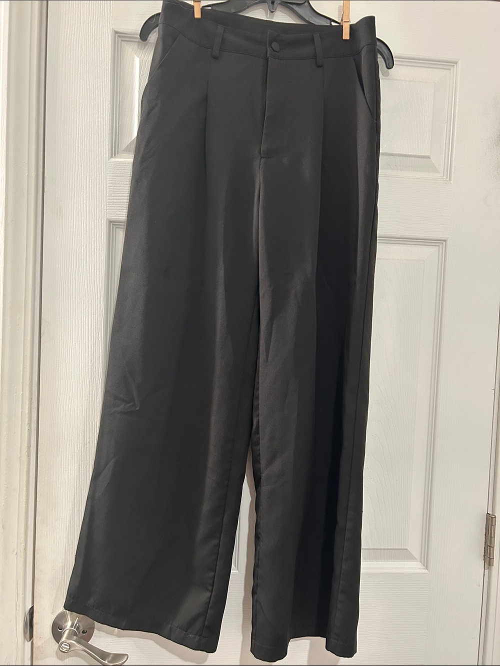 Black Wide-Leg Women’s Dress Pants